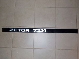 Nápis Zetor 7711 levý