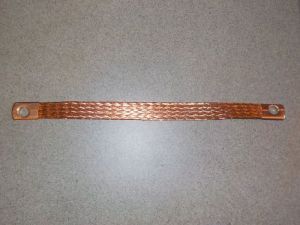 Zemnící (ukostřovací) pásek starteru - délka 23 cm, oka 8,5 mm