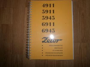 Katalog náhradních dílů Zetor 4911-6945