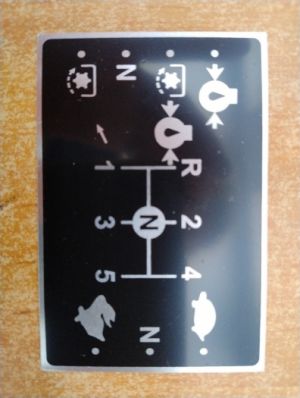 Štítek schéma řazení - hliníkový